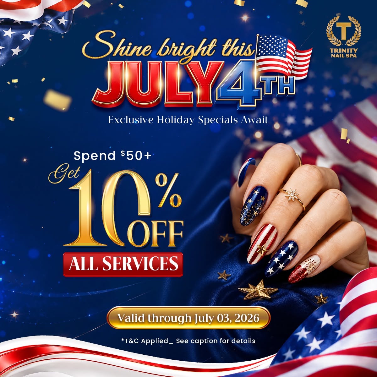 ✨ 𝗧𝗿𝗶𝗻𝗶𝘁𝘆 𝗡𝗮𝗶𝗹 𝗦𝗽𝗮 – PROMOTION ✨