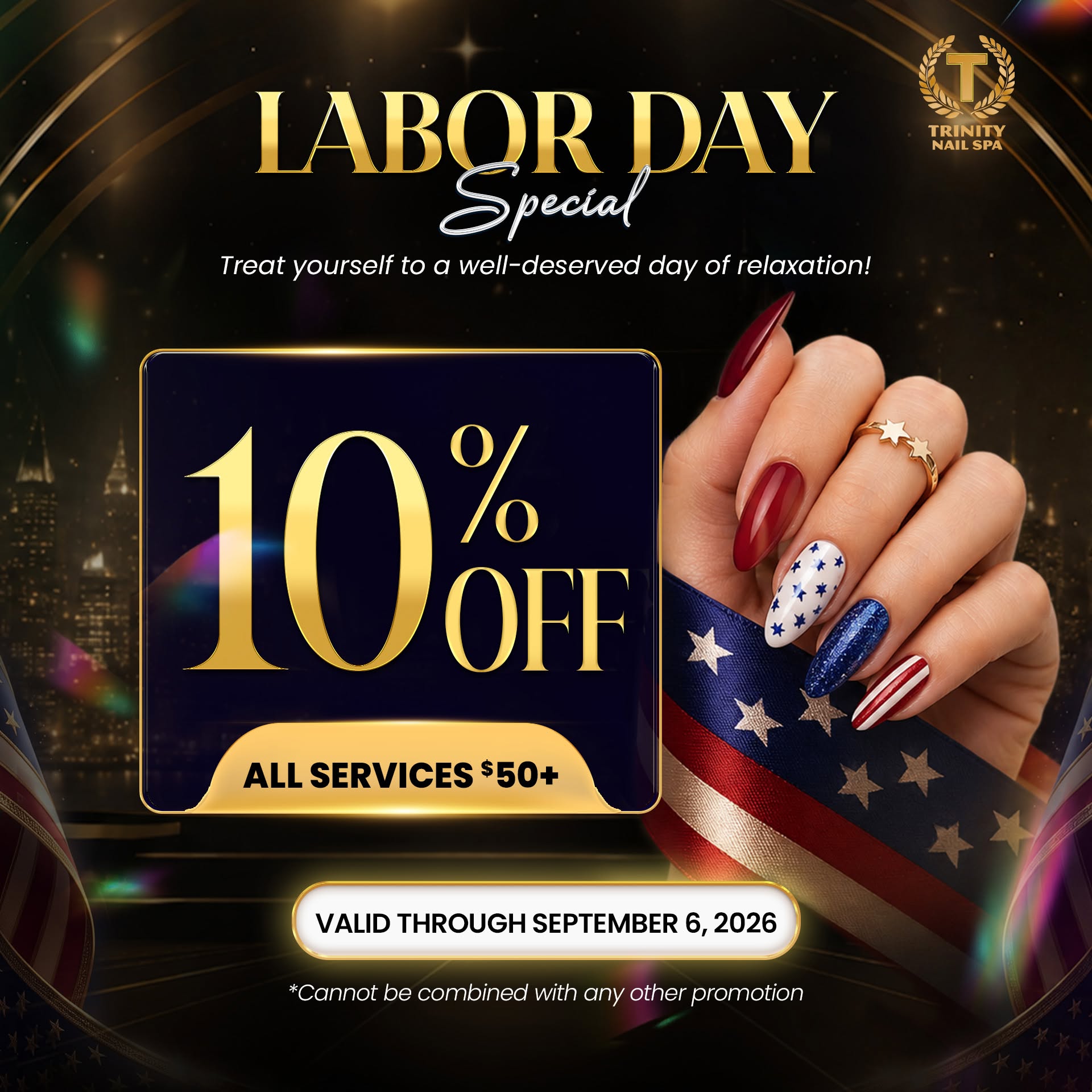 ✨ 𝗧𝗿𝗶𝗻𝗶𝘁𝘆 𝗡𝗮𝗶𝗹 𝗦𝗽𝗮 – PROMOTION ✨